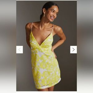 Maeve by Anthropologie Strappy Lace Mini Dress